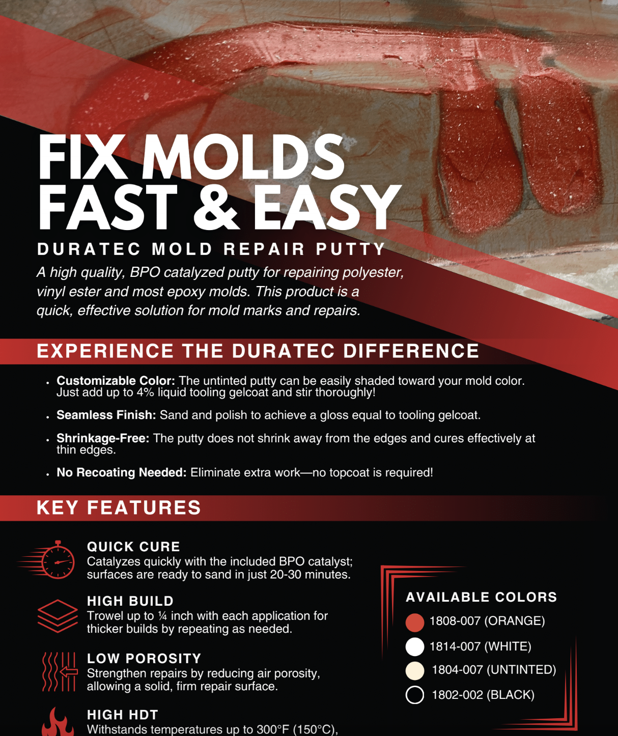 mold repair putty brochure